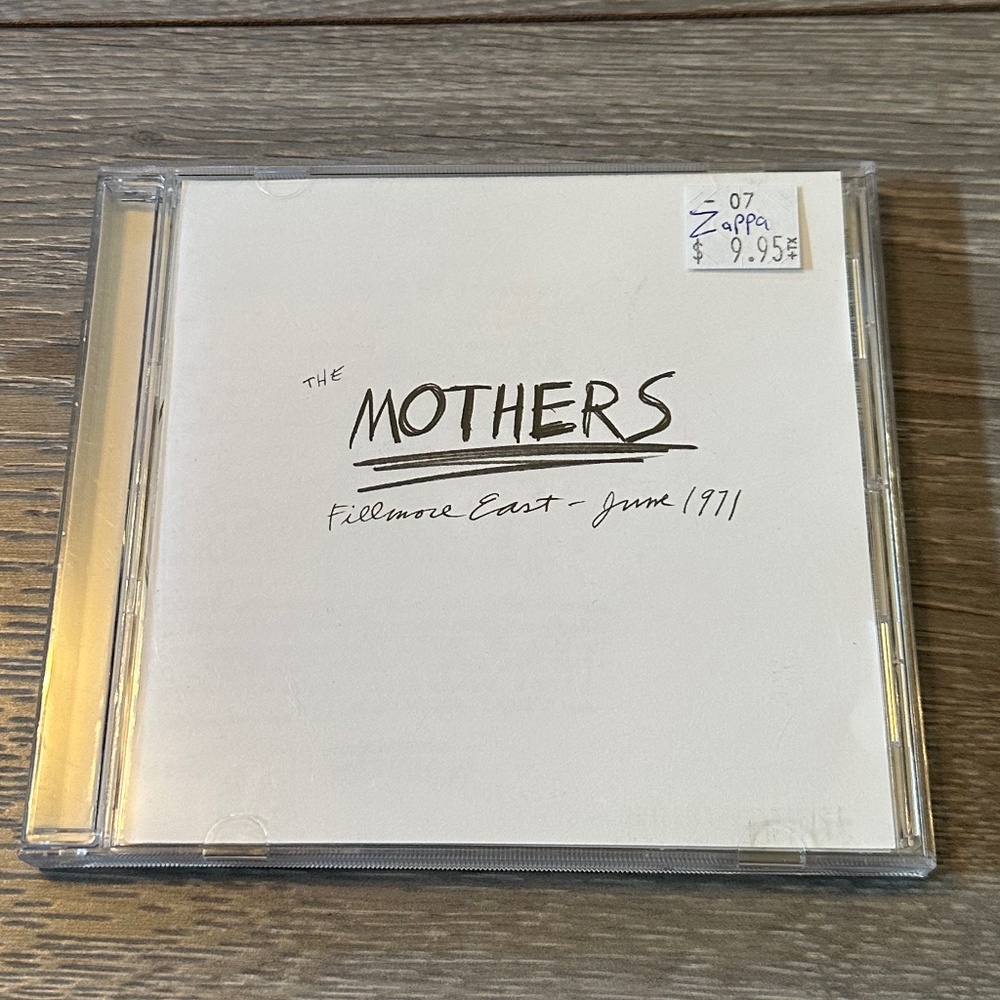 Frank Zappa The Mothers Fillmore East 1971 CD